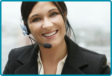 Contact us - woman with headset
